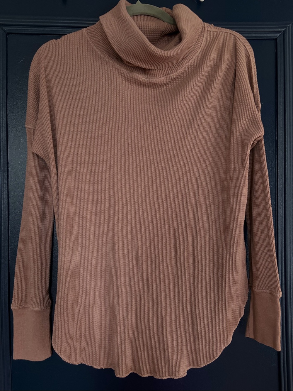 Aritzia The Group by Babaton Thermal Cowlneck Top Dusty Rose S